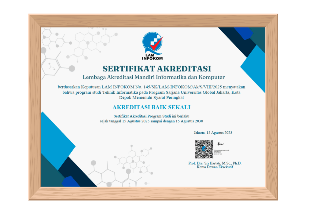 Prodi S1 Teknik Informatika JGU Raih Akreditasi Baik Sekali dari LAM Infokom