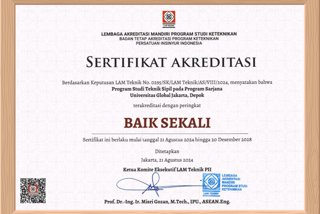 Sertifikat Akreditasi Prodi Sipil