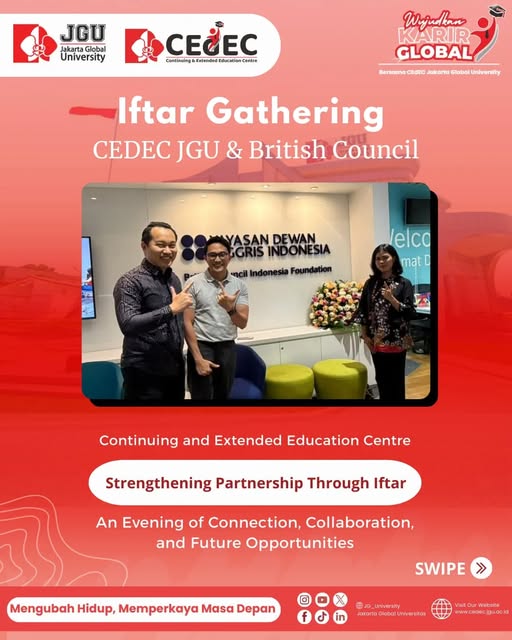CEdEC JGU Hadiri Undangan Iftar Bersama British Council, Perkuat Peluang Kemitraan Internasional - Sani Salsabil - Prof. Dr. Eddy Yusuf