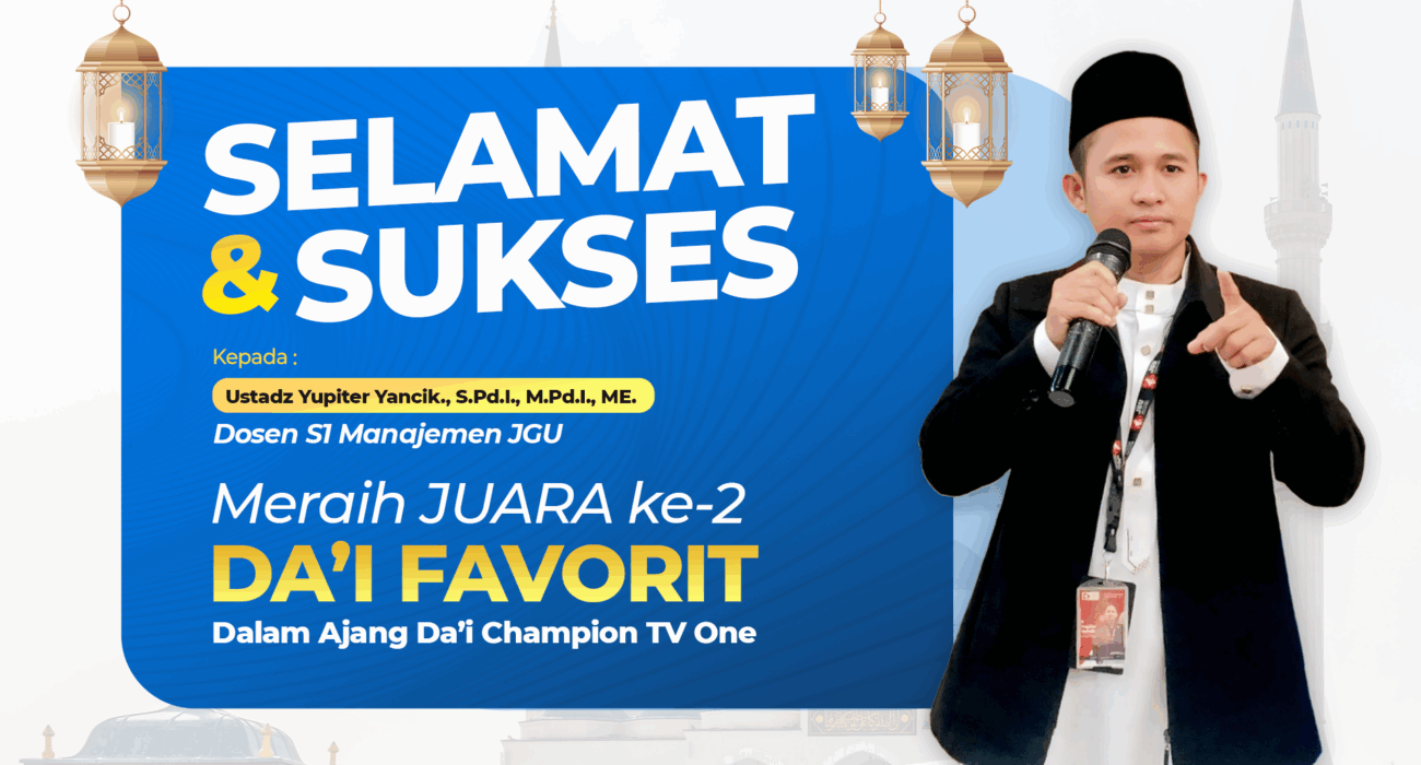 Dosen JGU Raih Juara 2 Da'i Favorit dalam Ajang Da'i Champion TV One
